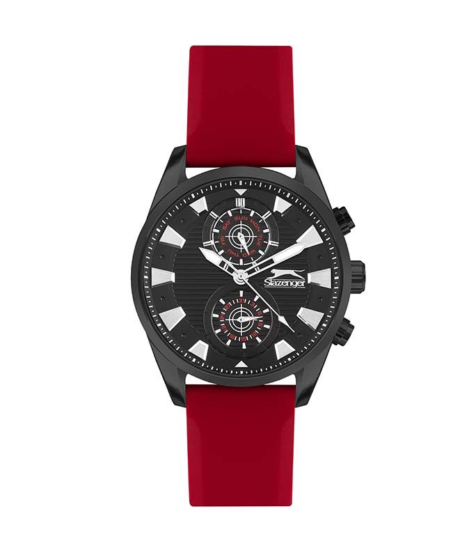 SLAZENGER Gents Red Silicone Strap SL.09.6396.2.03 SLAZENGER